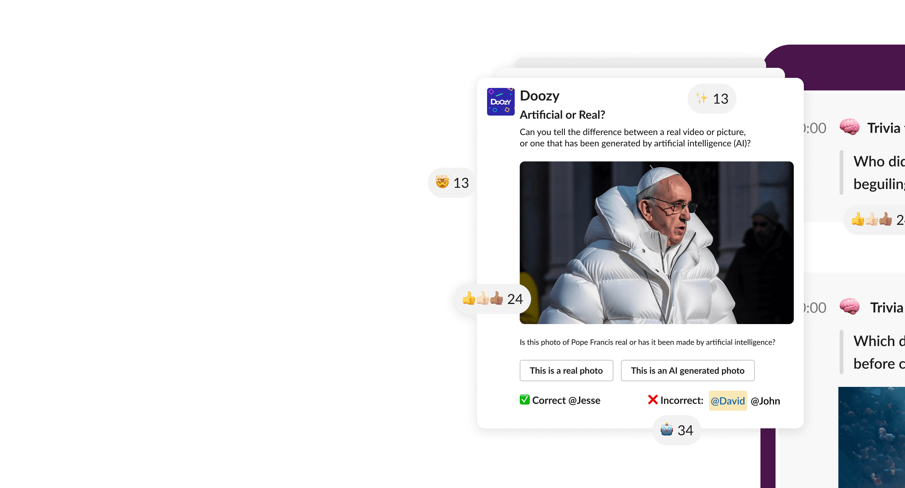 Targeted Slack Quizzes